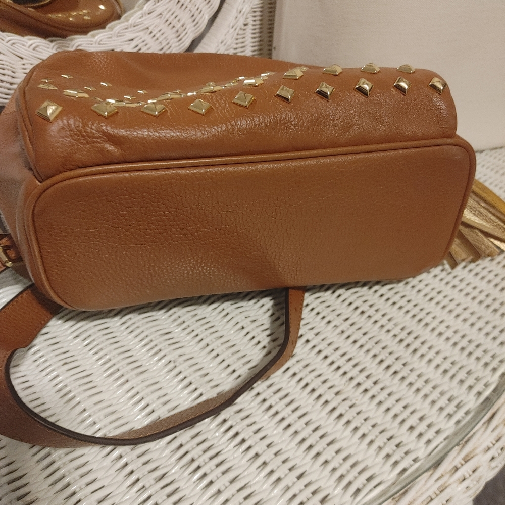Michael Kors Abbey Studded Backpack w/keychain - Picture 8 of 9